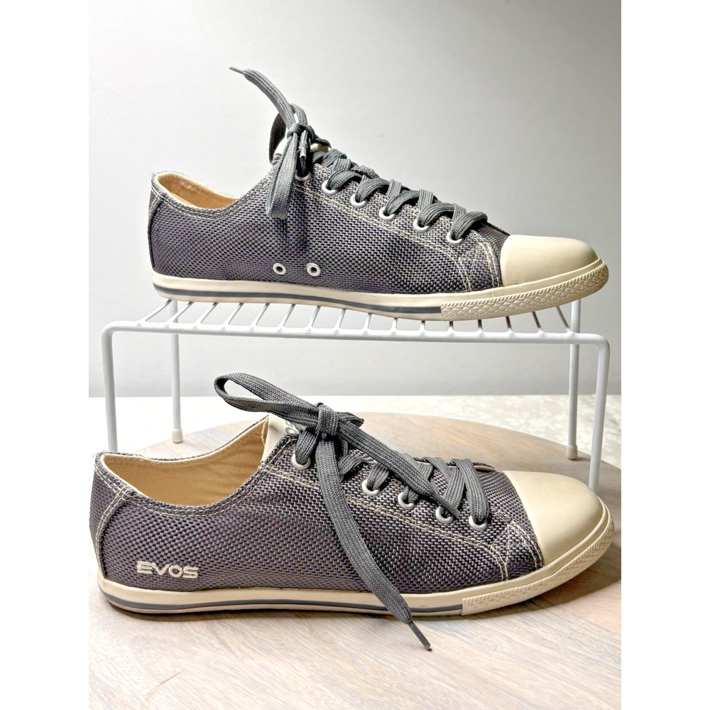 EVOS Lenny M GreyLow Top Sneakers Size 8 (EU 41) Casual Lace-Up Shoes